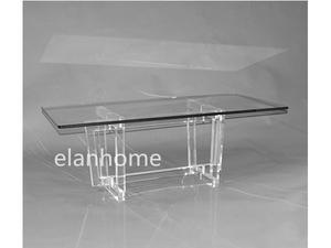  long acrylic coffee table clear acrylic coffee table, coffee table --acrylic legs 