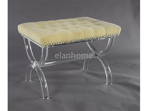 Popular Clear Lucite Bench