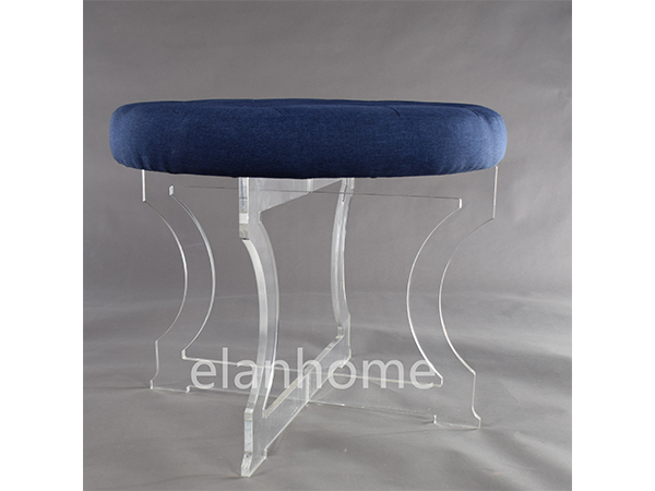 acrylic round bench X Shaped acrylic bench C111