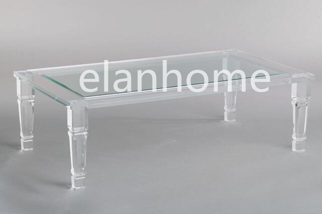 crystal lucite coffee table quality crystal lucite coffee table manufacture