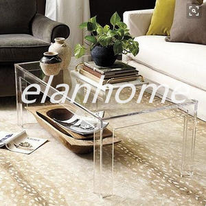 modern clear acrylic coffee table coffee table  from china factory