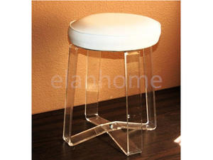 cheap lucite vanity stool modern stool with fabric cushion
