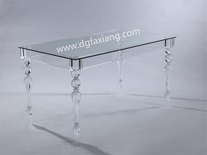 Transparent Acrylic Dining Table