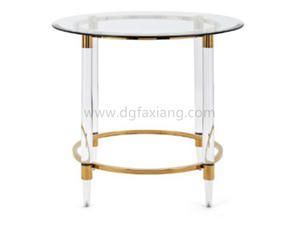 Fashion Design Coffee Table With Clear Acrylic And Stainless Steel