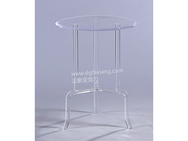 modern lucite side table clear round acrylic table 