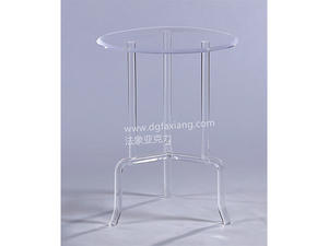 modern lucite side table clear round acrylic table 