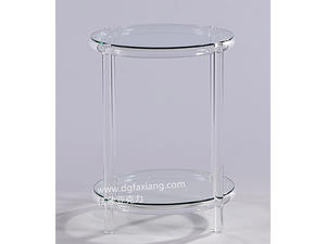 custom round acrylic end tale crystal simple acrylic round table