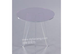 hot sale acrylic round lamp table clear acrylic round table 