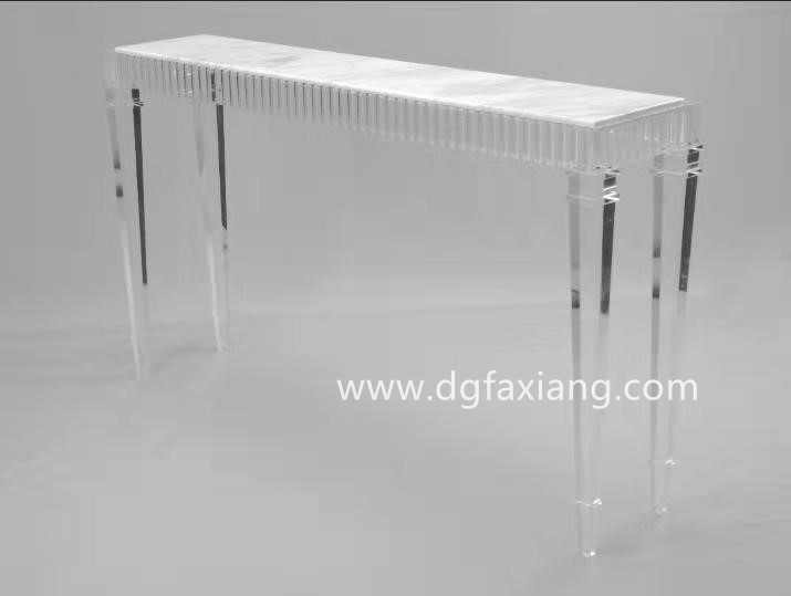 crystal acrylic console table