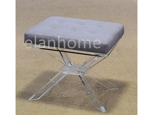 popular clear acrylic bench clear acrylic stool for home furniture