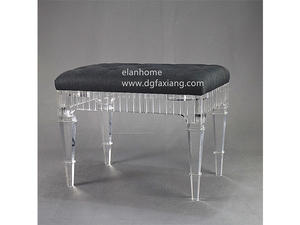 acrylic bench factory custom clear lucite bench