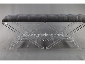 Popular Clear Acrylic Long Bench Supplier