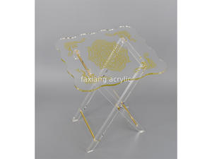 High Quality Lucite 4 Sets Folding Table Direct Factory