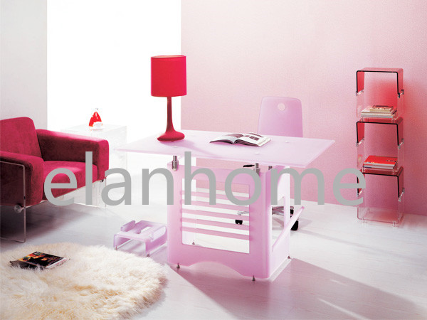 Fashion Popular Pink Acrylic Desk Table