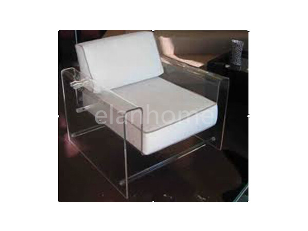  Crystal Acrylic Arm Sofa Chair