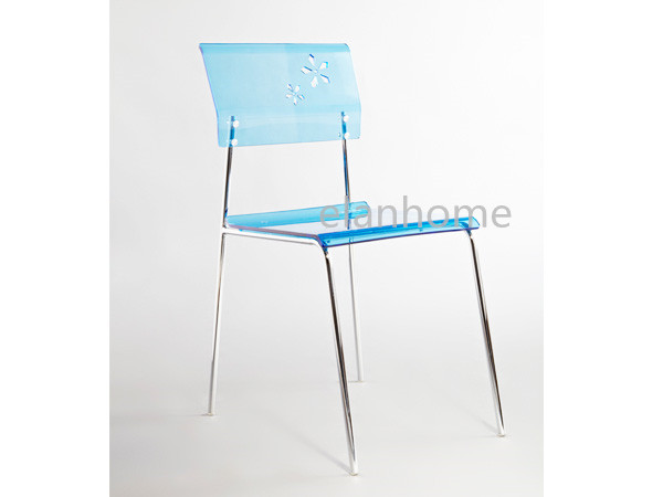 fashion blue lucite dining chair