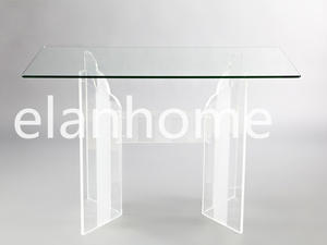 Easy Clean Crystal Acrylic Long Dining Table