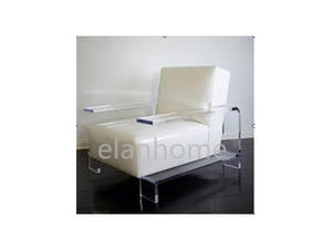 clear acrylic arm sofa chair lucite sofa chair