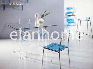 custom acrylic dining table and chair for home furniture  dinning table 