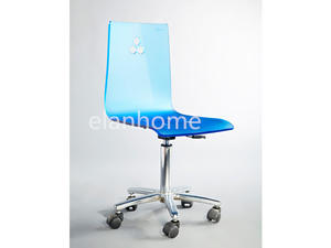 Acrylic Adjustable Height Swivel Office Chair Supplier