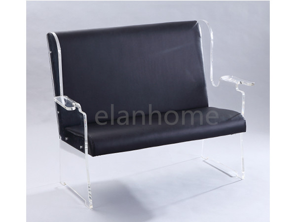 plexiglass sofa chair with PU cushion sofa chair with acrylic stand from china factory