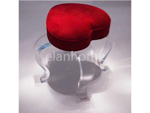 heart lucite bar stool acrylic stool 