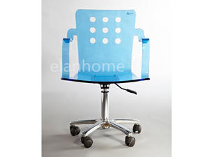 Blue Acrylic Desk Armchair