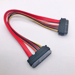 JALINK SATA7+15P22P FEMALE To MALE supply SATA HDD hard drive high speed computer data power CABLE