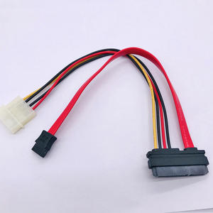 7+15 Pin SATA FMale To Molex IDE 4 Pin Female SATA 7P FMALE Cable