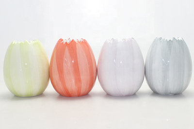 中国独特的蜡烛罐多色定制陶瓷蜡烛容器批发制造商