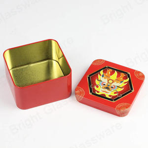金属方形咖啡香料茶糖罐礼品盒红锡盒