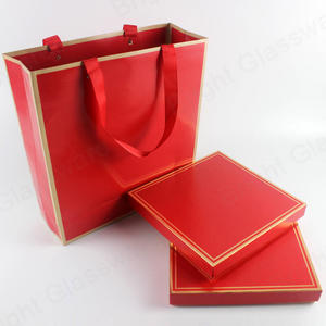 定制高品质中式红纸板茶叶礼品盒茶叶包装盒带纸袋