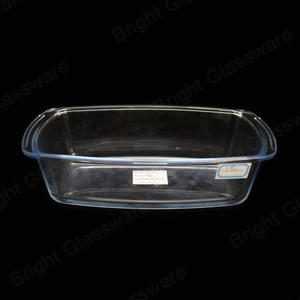 1.8L厨房面包/面包烤盘硼硅酸盐玻璃烤盘玻璃烤盘