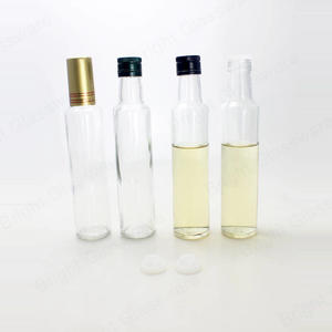 250毫升透明橄榄油玻璃瓶带盖批发