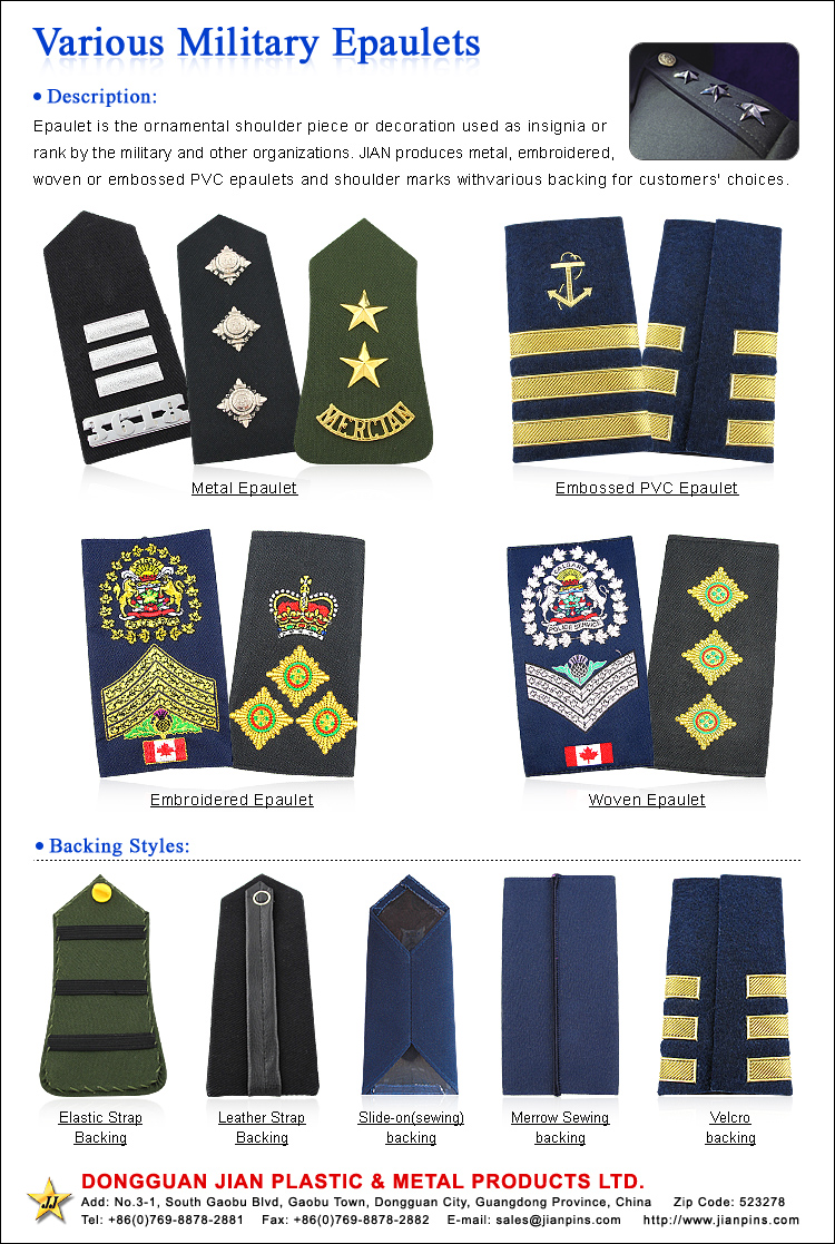 Custom Navy Air Force Shoulder Boards Insignia Embroidery Military Rank insignia