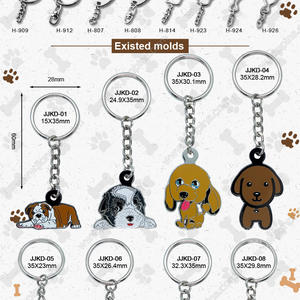 Customized dog keychains with premium quality and factory price from Jian