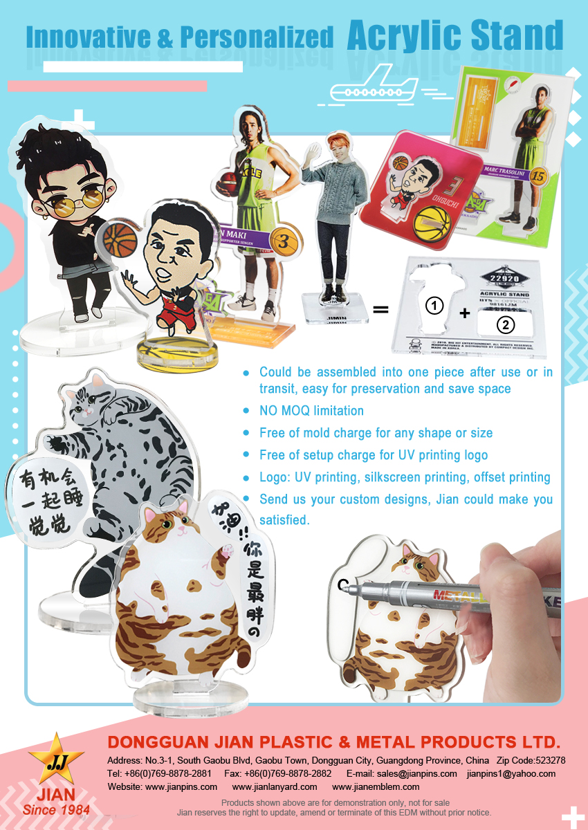 Printed acrylic stand with attractive appearance and low factory price 