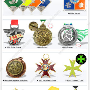 Medallas y medallones de metal personalizados
