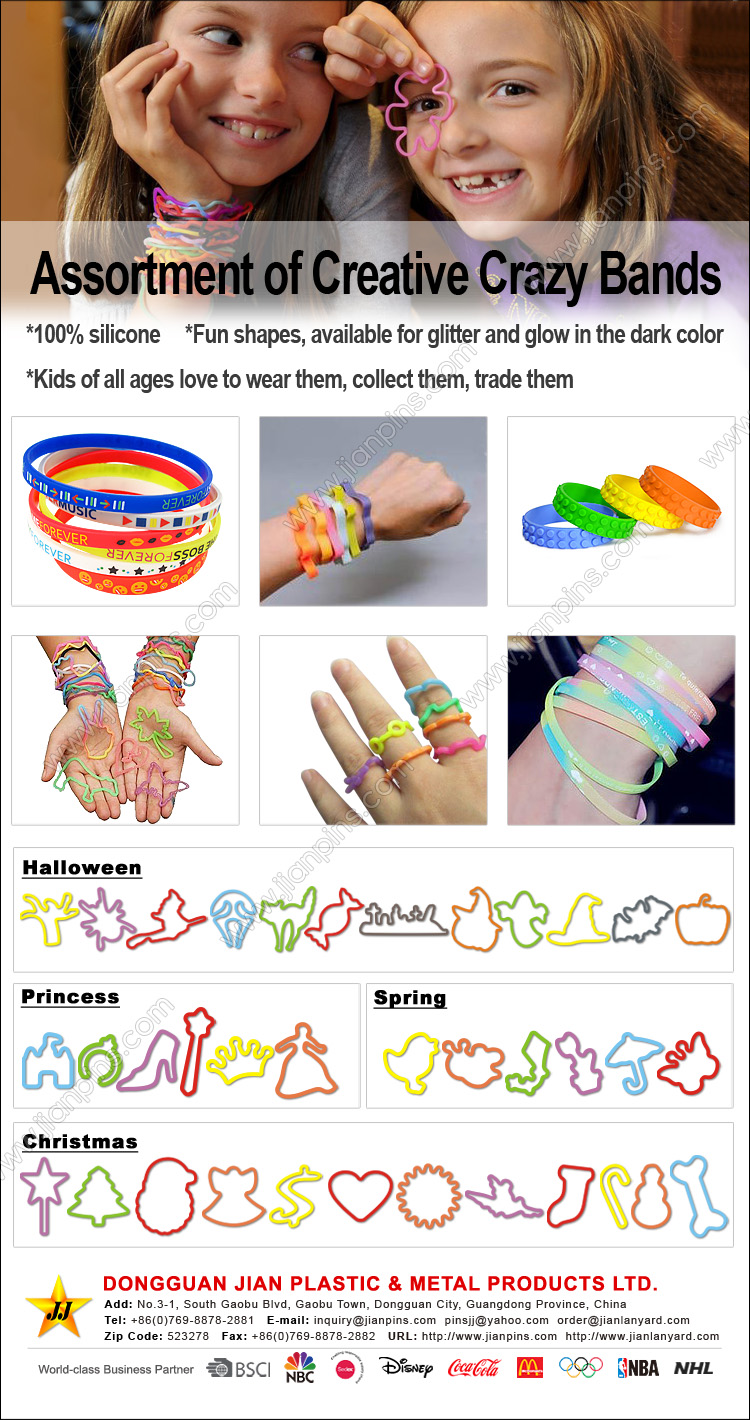 assorted silly bands Shaped Rubber Bandz Silly Bandz Crazy Bands