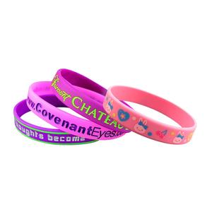 Custom soft PVC Wristbands are Suitable for Promotion or Advertising Purposes