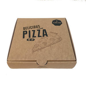 logo printing customize food grade cardboard lining corrugate pizza box 