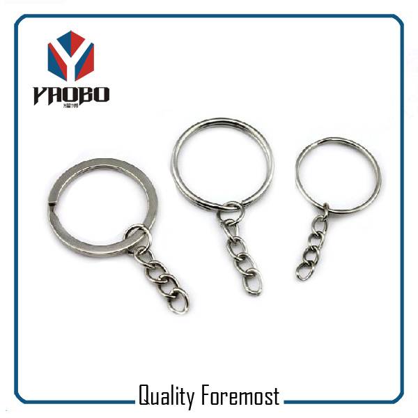 Split ring and chain,spit key ring with keychain
