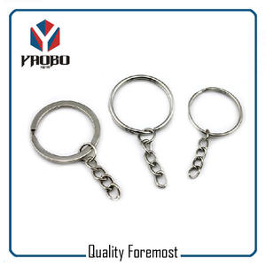 Split ring and chain,spit key ring with keychain