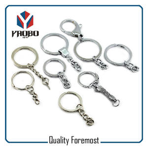 Key ring with keychain,split ring and keychain