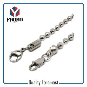 Stainless Steel Ball Chain With Lobster