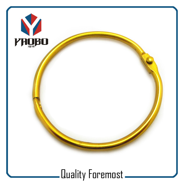 Metal Binder Ring,Yellow Binder Ring split ring