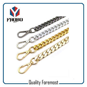 Iron chain with Snap Hook,curb Chain for handbags