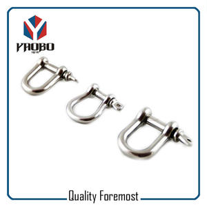Custom High Quality Stainless Steel D Shackle With Clevis Pin
