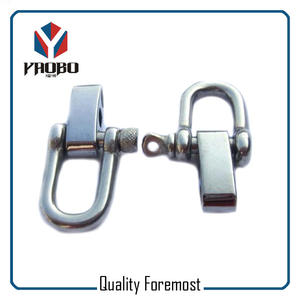 D Shackles With 4 Holes Adjuster,stainless steel D shackles