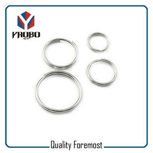 Stainless Steel Double Ring,Stainless Steel Silver Split Ring